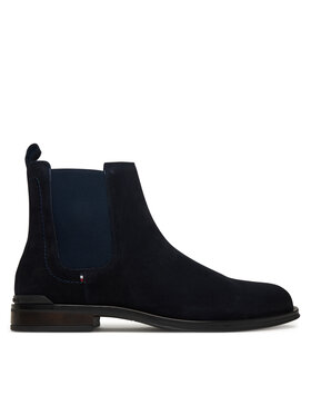 Tommy Hilfiger Klassische Stiefeletten Tommy Hilfiger Corporate FM0FM05580 Dunkelblau