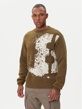 G-STAR G-Star Raw Светр Sprayed 89 D27772-D488 Зелений Relaxed Fit