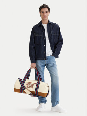 Guess Jeans Дорожня сумка Guess Jeans M5BZ93 WL970 Кремовий