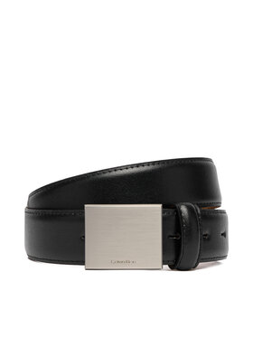 Calvin Klein Gürtel Calvin Klein Logo Plaque Smooth 32Mm LV04D7030G Schwarz