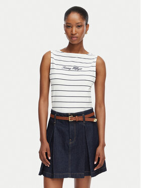 Tommy Hilfiger Tommy Hilfiger Top Classic WW0WW50947 Blanco Regular Fit