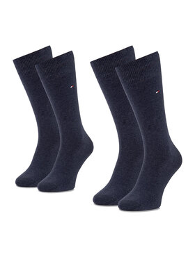 Tommy Hilfiger Garās zeķes Tommy Hilfiger 371111 Tumši zils