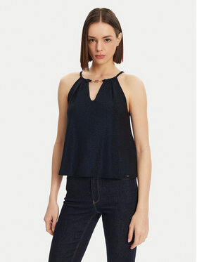 Gaudi Gaudi Топ 511FD44002 Чорний Regular Fit