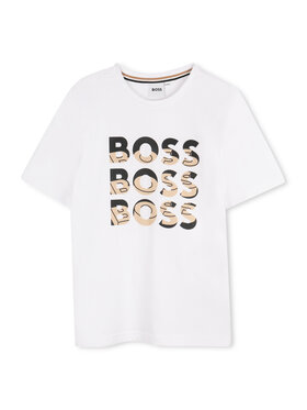 BOSS BOSS Футболка J52038 D Білий Regular Fit