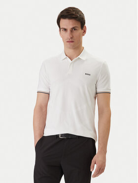 BOSS BOSS Polo Chip Hexa 50554561 Blanco Regular Fit