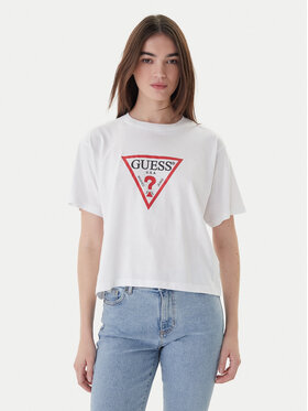 Guess Jeans Guess Jeans Футболка W4YI73 K8HM0 Білий Boxy Fit