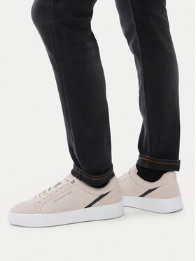 Tommy Hilfiger Sneakers Tommy Hilfiger Th Court Premium Suede FM0FM05880 Bej deschis