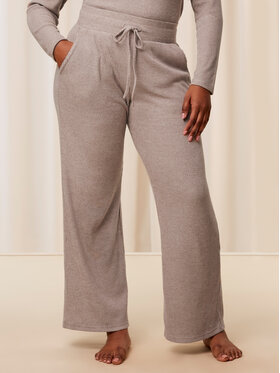 Triumph Triumph Pižamos kelnės Thermal MyWear Wide Leg Trousers 10216564 Smėlio Regular Fit