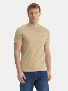 Gant Gant Póló Shield 2003185 Bézs Slim Fit