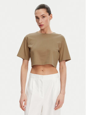 Max Mara Leisure Max Mara Leisure Футболка 2516941098650 Коричневий Regular Fit