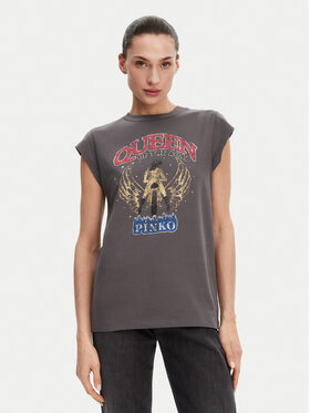 PINKO PINKO Футболка Marrakech 104603 A2DA Сірий Regular Fit