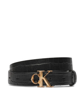 Calvin Klein Ζώνη Γυναικεία Calvin Klein Facet Ck Buckle Pebble LV04F7102G Μαύρο