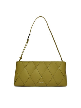 Calvin Klein Kabelka Calvin Klein Ck Woven Elongated Shoulder Bag K60K612992 Zelená