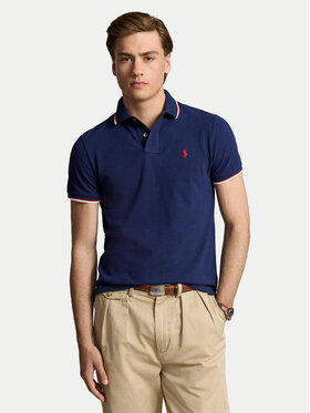 Polo Ralph Lauren Polo Ralph Lauren Polo majica Classics 710842621003 Mornarsko modra Slim Fit