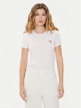 Guess Guess Póló W2YI44 J1314 Rózsaszín Slim Fit