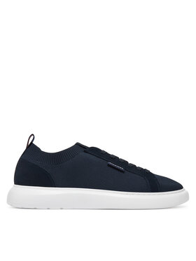 Tommy Hilfiger Sneakersy Tommy Hilfiger Light Cupsole Knit Seasonal FM0FM05403 Tmavomodrá