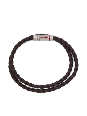 HUGO Narukvica HUGO E-Doublebraid4 50552596 Smeđa