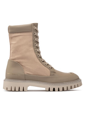 Tommy Hilfiger Trapery Tommy Hilfiger Th Casual Lace Up Boot FW0FW06549 Beżowy