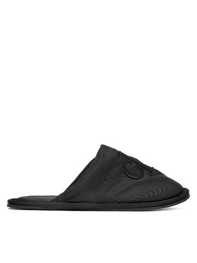 Calvin Klein Jeans Čības Calvin Klein Jeans Slipper Satin Moire YW0YW02053 Melns