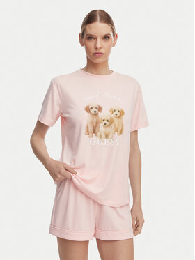 Guess Guess Піжама O6GX05 KH110 Світло-рожевий Relaxed Fit