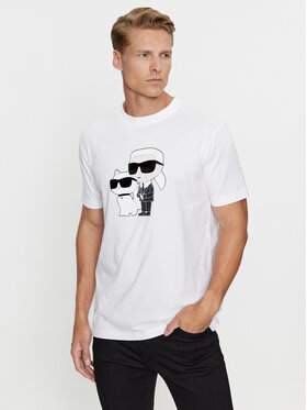 KARL LAGERFELD KARL LAGERFELD Póló 755061 534241 Fehér Regular Fit