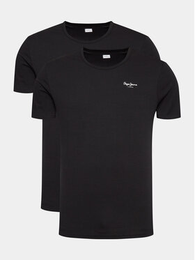 Pepe Jeans Pepe Jeans Set di t-shirt Pepe Tshirt 2P PMU10976 Nero Regular Fit