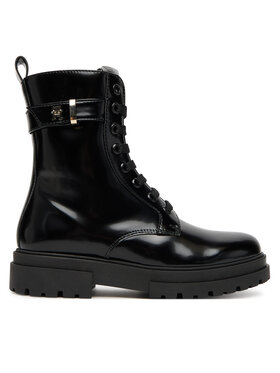 Tommy Hilfiger Schnürstiefeletten Tommy Hilfiger Lace-Up Bootie T4A5-34028-1453 S Schwarz