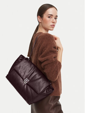 Calvin Klein Táska Calvin Klein Emblem Hw Padded Satchel LV04F3615G Bordó