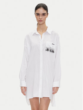 DKNY DKNY Нічна сорочка YI30048 Білий Relaxed Fit
