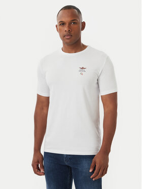 Aeronautica Militare Aeronautica Militare Camiseta Girocollo AM1UTI005 Blanco Regular Fit