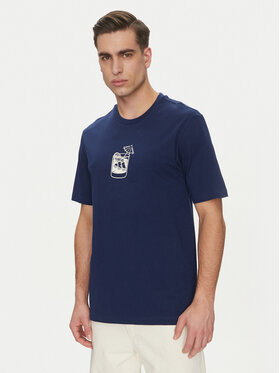 adidas adidas T-shirt Lounge Drink Graphic JJ4014 Blu scuro Regular Fit