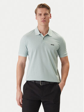 BOSS BOSS Polo PL_GOC Chip Pattern 50554591 Turquesa Regular Fit