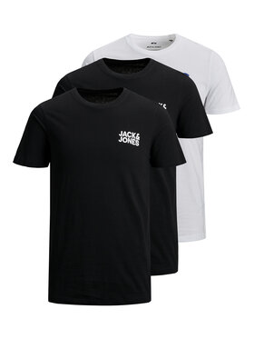 Jack & Jones Jack & Jones Комплект футболок Corp Logo 12191762 Чорний Slim Fit