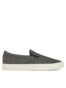 Tommy Hilfiger Tenisky Tommy Hilfiger Th Hi Vulc Low Slip On Ch FM0FM05390 Sivá