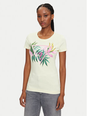 Guess Guess Футболка W5GI07 J1314 Жовтий Regular Fit