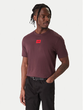 HUGO HUGO Футболка Diragolino 50447978 Бордовий Regular Fit