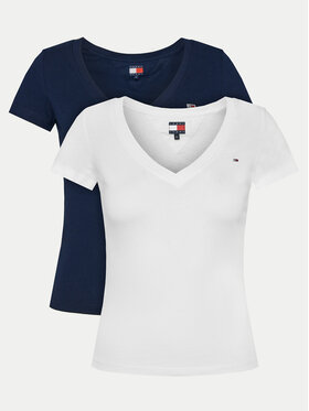 Tommy Jeans Tommy Jeans T-Shirt-Set DW0DW21367 Bunt Slim Fit