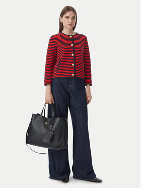 Tommy Hilfiger Τσάντα Tommy Hilfiger Th Icon Satchel Mono AW0AW18923 Μαύρο