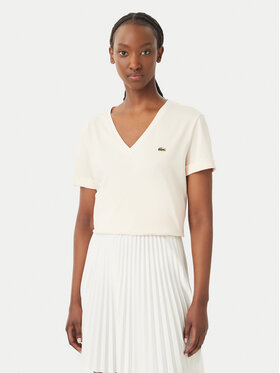 Lacoste Lacoste Majica TF7300 Kremna Regular Fit