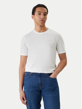 Bugatti Bugatti Marškinėliai 8350-95040 Balta Slim Fit