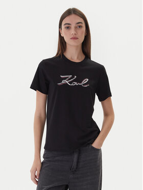 KARL LAGERFELD KARL LAGERFELD Camiseta A4W17052 Negro Regular Fit