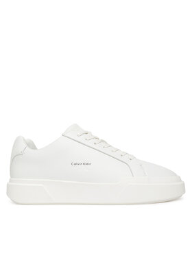 Calvin Klein Laisvalaikio batai Calvin Klein Chunky Cupsole Laceup Lth YM0YM01344 Balta