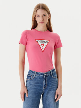 Guess Jeans Guess Jeans Футболка W4YI04 J1314 Рожевий Slim Fit