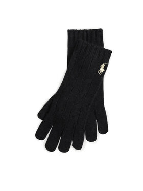 Polo Ralph Lauren Рукавички Polo Ralph Lauren 455981440001 Чорний