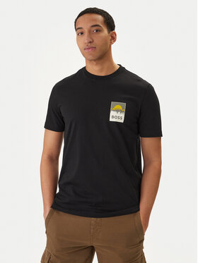 BOSS BOSS Camiseta Plain 50556023 Negro Regular Fit