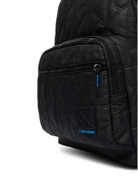 Calvin Klein Раница Calvin Klein Emblem Aop Puffer Backpack LV04D3474G Черен
