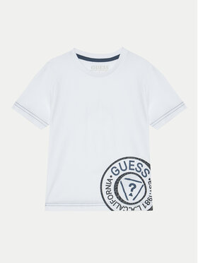 Guess Guess Póló N5RI15 K8HM4 Fehér Regular Fit