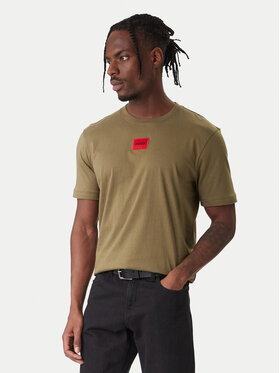 HUGO HUGO Футболка Diragolino 50447978 Хакі Regular Fit