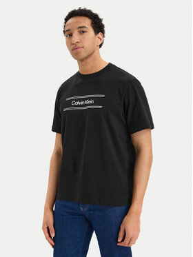 Calvin Klein Calvin Klein Camiseta SS 20s EU LV04LG813G Negro Regular Fit