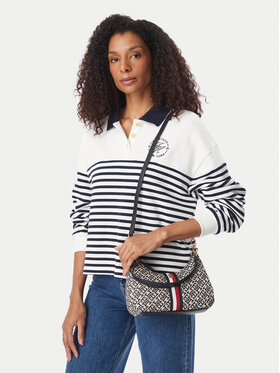 Tommy Hilfiger Borsetta Tommy Hilfiger Th Jacquard Ess Shoulder Bag AW0AW19331 Blu